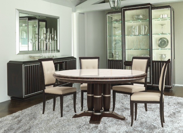 Set for the dining room, table, chairs, Cantaluppi