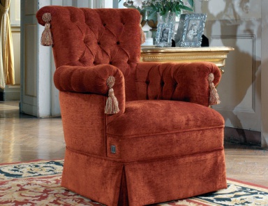 A chair with a high back Queen, TreCi Salotti