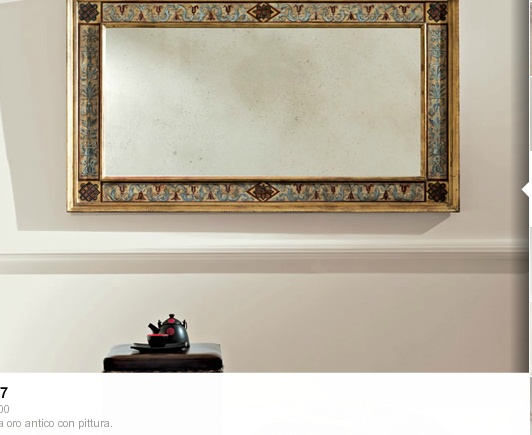 The mirror in rectangular frame, Silvano Grifoni