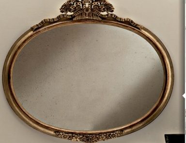 Mirror in oval frame, Silvano Grifoni