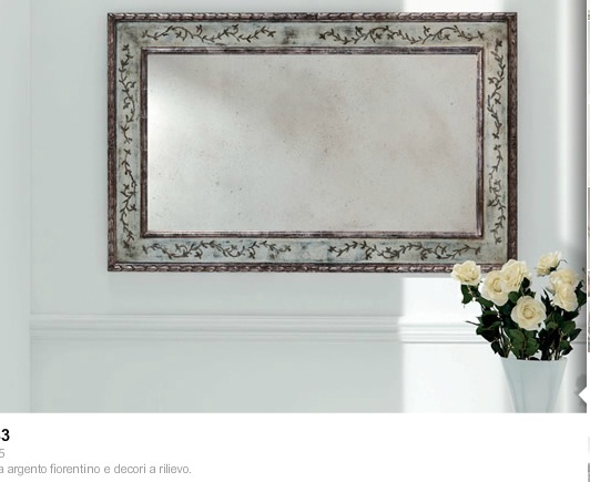 The mirror in rectangular frame, Silvano Grifoni