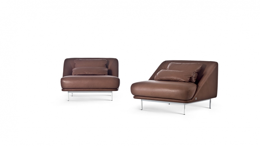 A chair without armrests Daytona Armchair, Busnelli