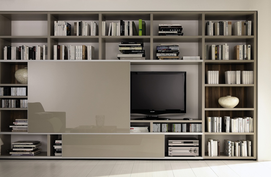 Bookcase Mega-design tv unit, Hulsta