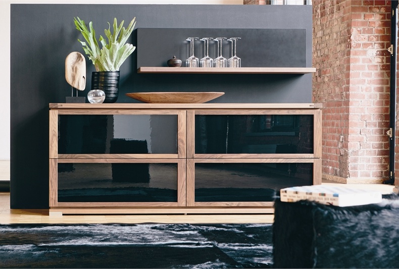 Cabinet with sliding doors Sideboard Lanum, Hulsta