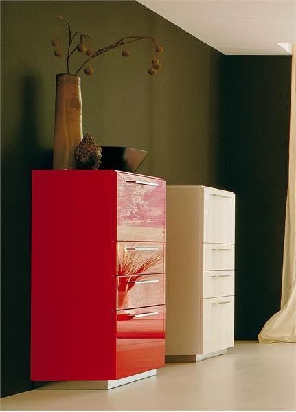 Lilac tall dresser chest, Hulsta