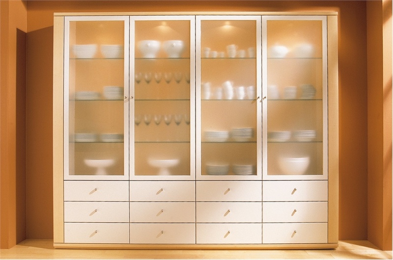 Showcase with glass in the facade Spectrum cabinet, Hulsta