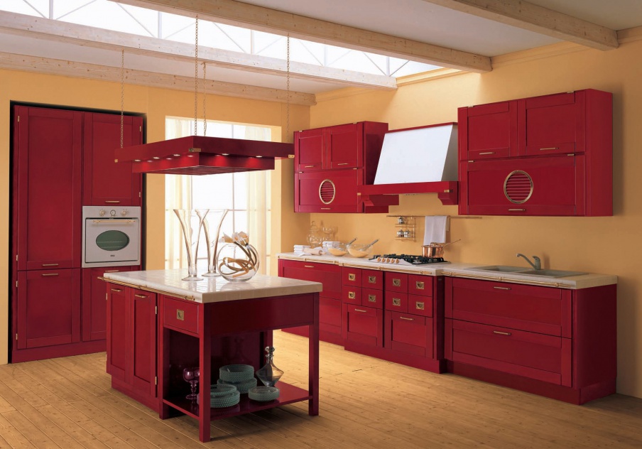 Set for the kitchen made of solid wood, La Vecchia Marina
