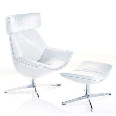 Armchair with Ottoman leg Egon