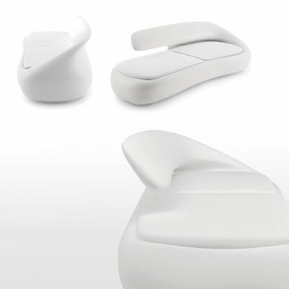 Two seater sofa with a hidden frame, Tonin casa