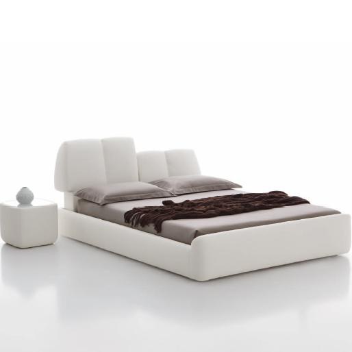 Double bed with upholstered headboard, Tonin casa