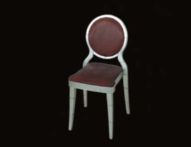 Chair with round backrest, Wama