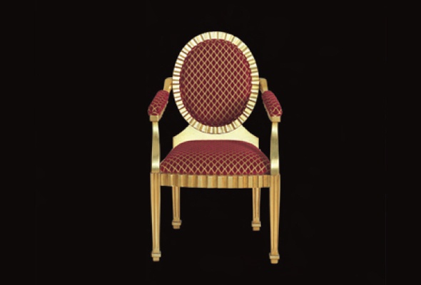 Chair with armrests, Wama