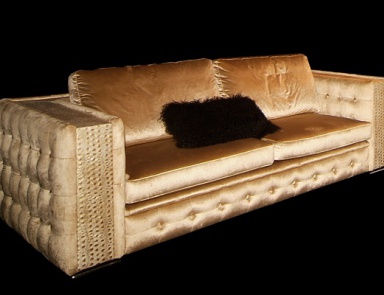 Double sofa bed on low legs, Wama