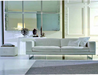 Double sofa bed with metal legs, Valmori