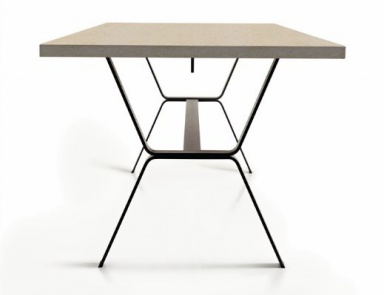 Dining table with rectangular top, Varaschin