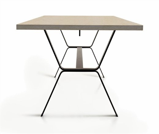 Dining table with rectangular top, Varaschin