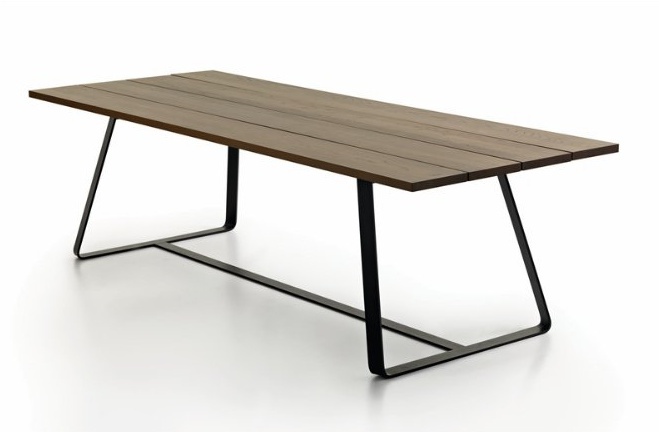 Dining table with rectangular top, Varaschin