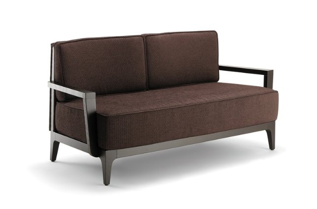 Two seater sofa with armrests, Varaschin