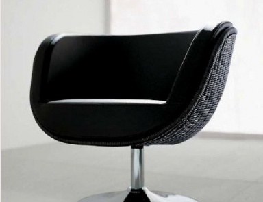 Chair on round base, Shell - Varaschin