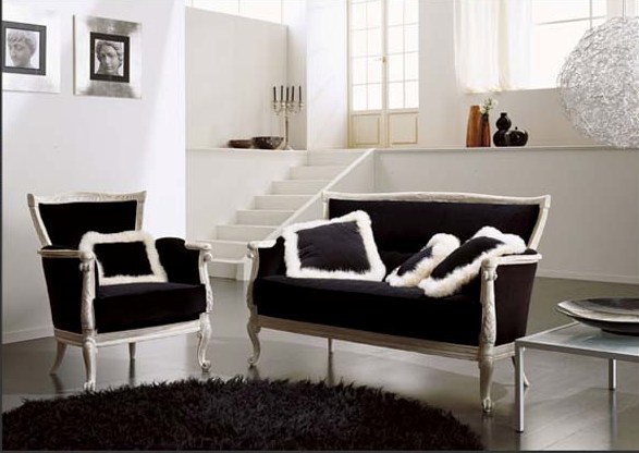 Sofa set consisting of a, Volpi