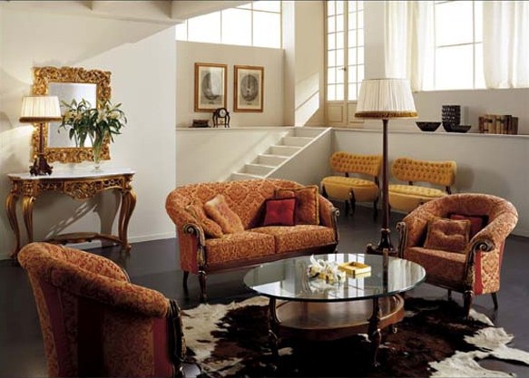 Sofa set made of solid wood, Volpi