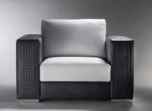 A chair with a hidden frame, Couture Versace Home