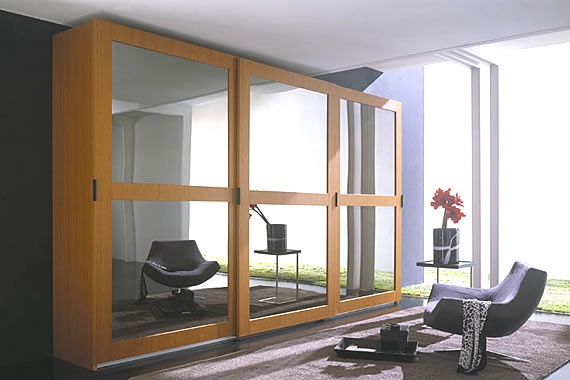 Wardrobe with sliding doors, Aero - Voltan