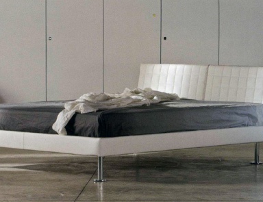 Double bed with upholstered headboard, Royal - Voltan