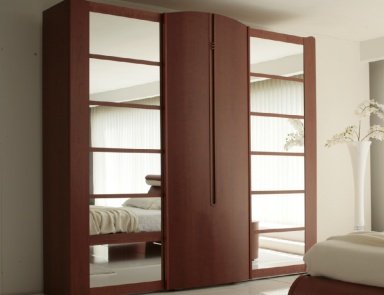 Wardrobe with mirror inserts, Ebe - Voltan
