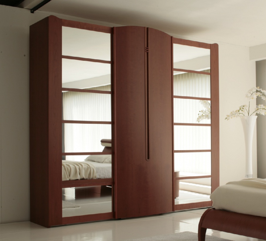 Wardrobe with mirror inserts, Ebe - Voltan