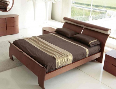 Double bed with high headboard, Ebe - Voltan