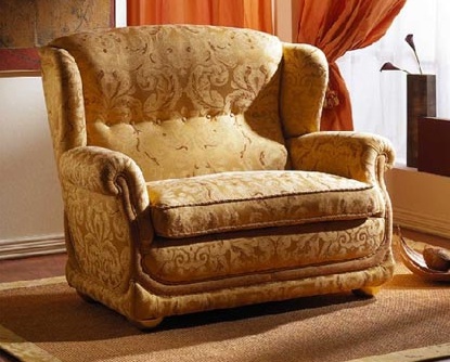 A chair with a hidden frame, Zanaboni