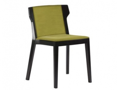 Stackable chair in wooden frame Scarlet, Accademia