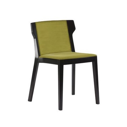 Stackable chair in wooden frame Scarlet, Accademia