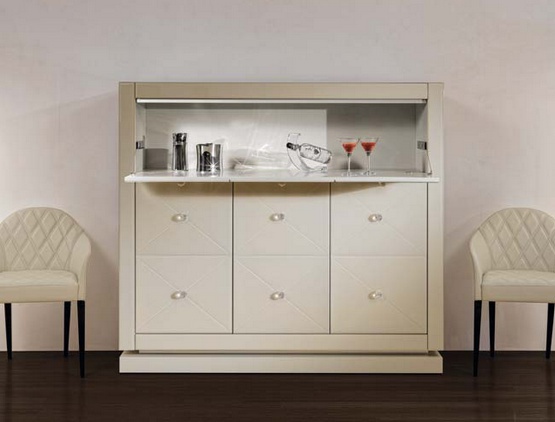 A snack bar with a hinged panel, Avantgarde Bar Cocktail - Reflex