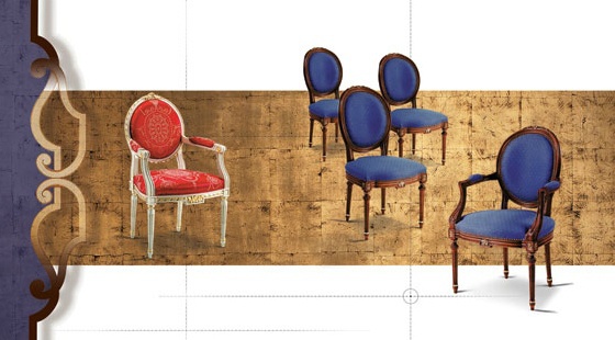 Chair with armrests, DL Decor
