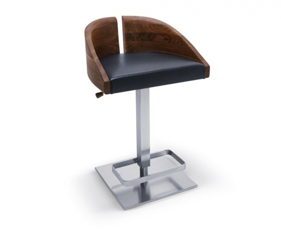 Bar chair with leather upholstery Gala, Riva 1920