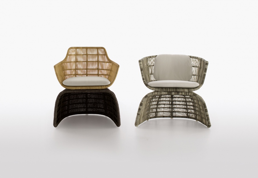 Woven Crinoline armchair by B&B Italia