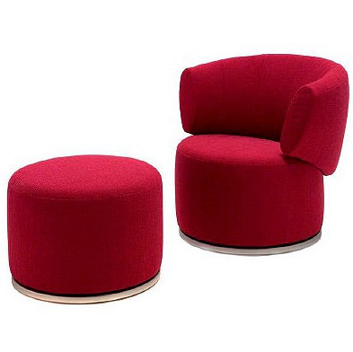 Chair with foot bench, Rolf Benz