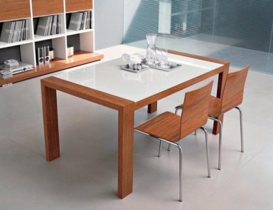 Dining table with rectangular top, Santarossa