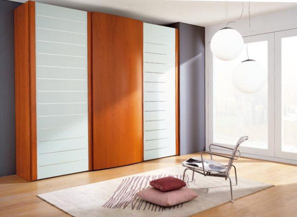 Wardrobe with hinged doors, Santarossa