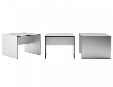 Coffee table on aluminum frame T60, B&B Italia