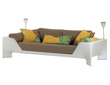 Sofa on a metal frame, Bel Air sofa - Roche Bobois
