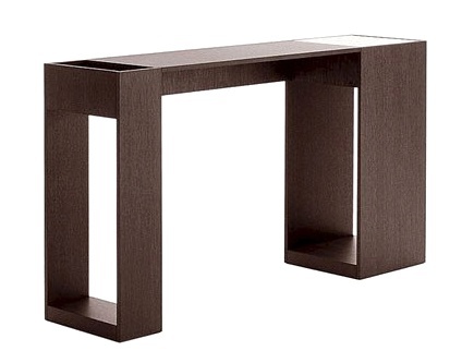 The console on the frame from MDF Void, B&B Italia