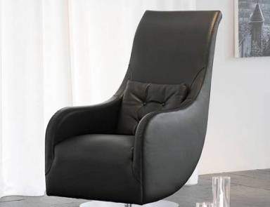 Swivel chair on metal base, Tonin casa