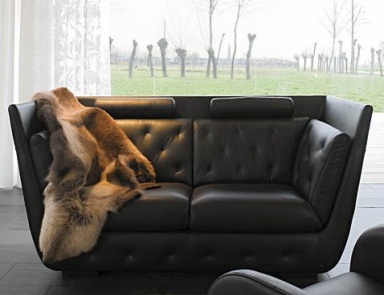 Two seater sofa with high back, Tonin casa