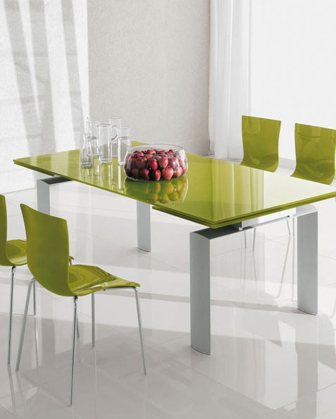 Extendable table with metal legs, Tonin casa