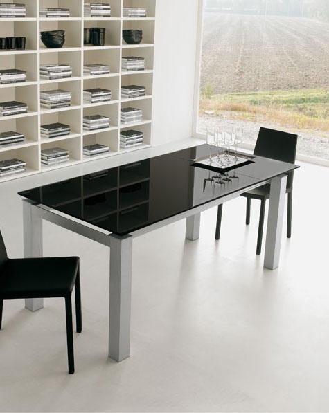 Dining table with metal legs, Tonin casa