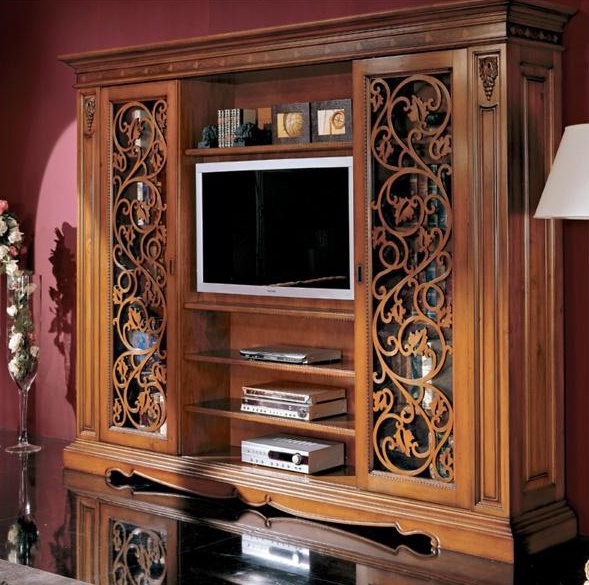 Modular storage system on a frame of solid wood Montalcino, Bakokko