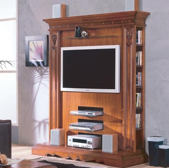 Stand for TV on a frame of solid wood Montalcino, Bakokko